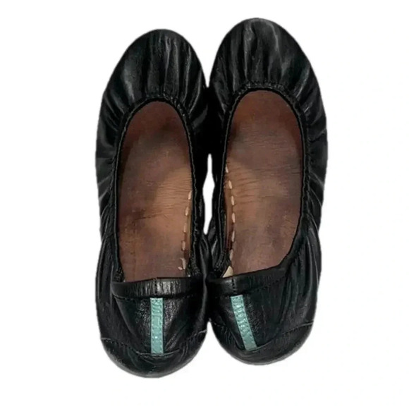 Imperfect Tieks ballet flats classic Italian leather black ballet flats size 9 - Picture 5 of 13